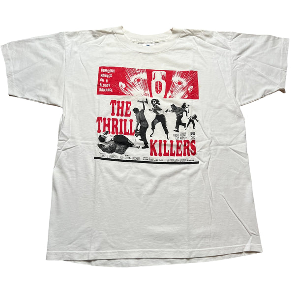 Vintage The Thrill Killers Homicidal Maniacs on a Bloody Rampage T Shirt 90s White XL