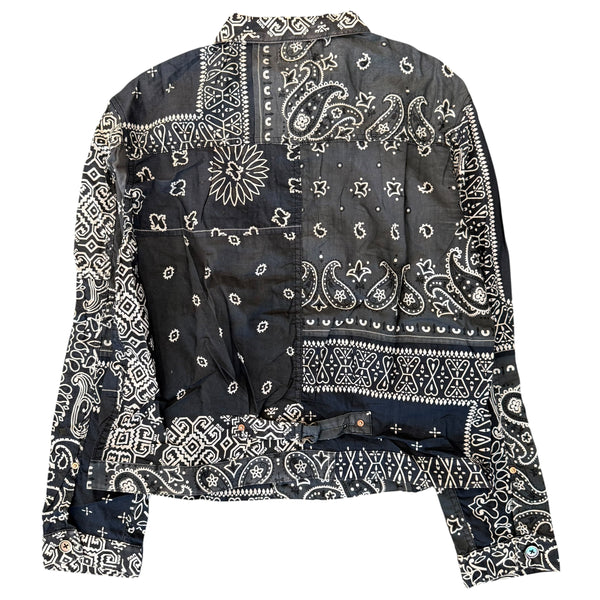 Kapital Patchwork Bandana 1st Shirt Jacket Black Sz 5
