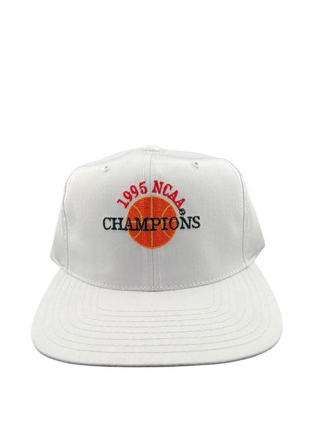 Vintage GNA 1995 NCAA Basketball March Madness Champions Snapback Hat 90s White