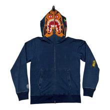 Load image into Gallery viewer, New BAPE Tiger Full Zip Hoodie Navy Size Large
