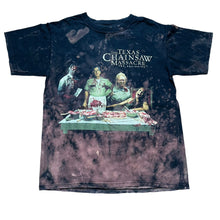 Load image into Gallery viewer, Vintage ANVIL The Texas Chainsaw Massacre The Beginning Bleach Print T Shirt 2000s Black M
