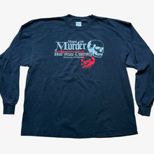 Load image into Gallery viewer, Vintage Ball State University Magna Cum Murder Long Sleeve T Shirt 2000s Black 2XL
