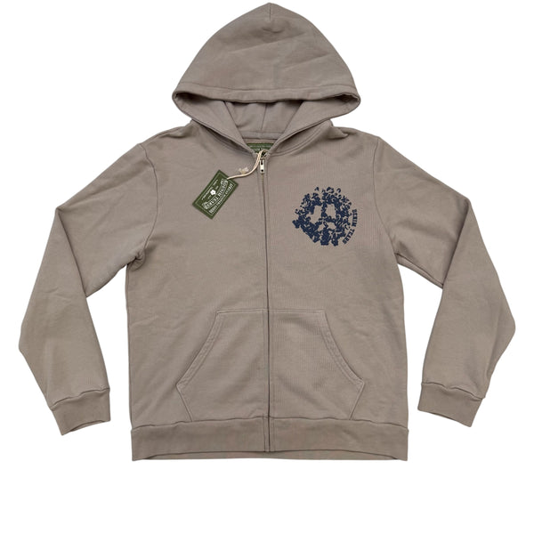 New Denim Tears Denim University Zip Hoodie Grey Size Medium