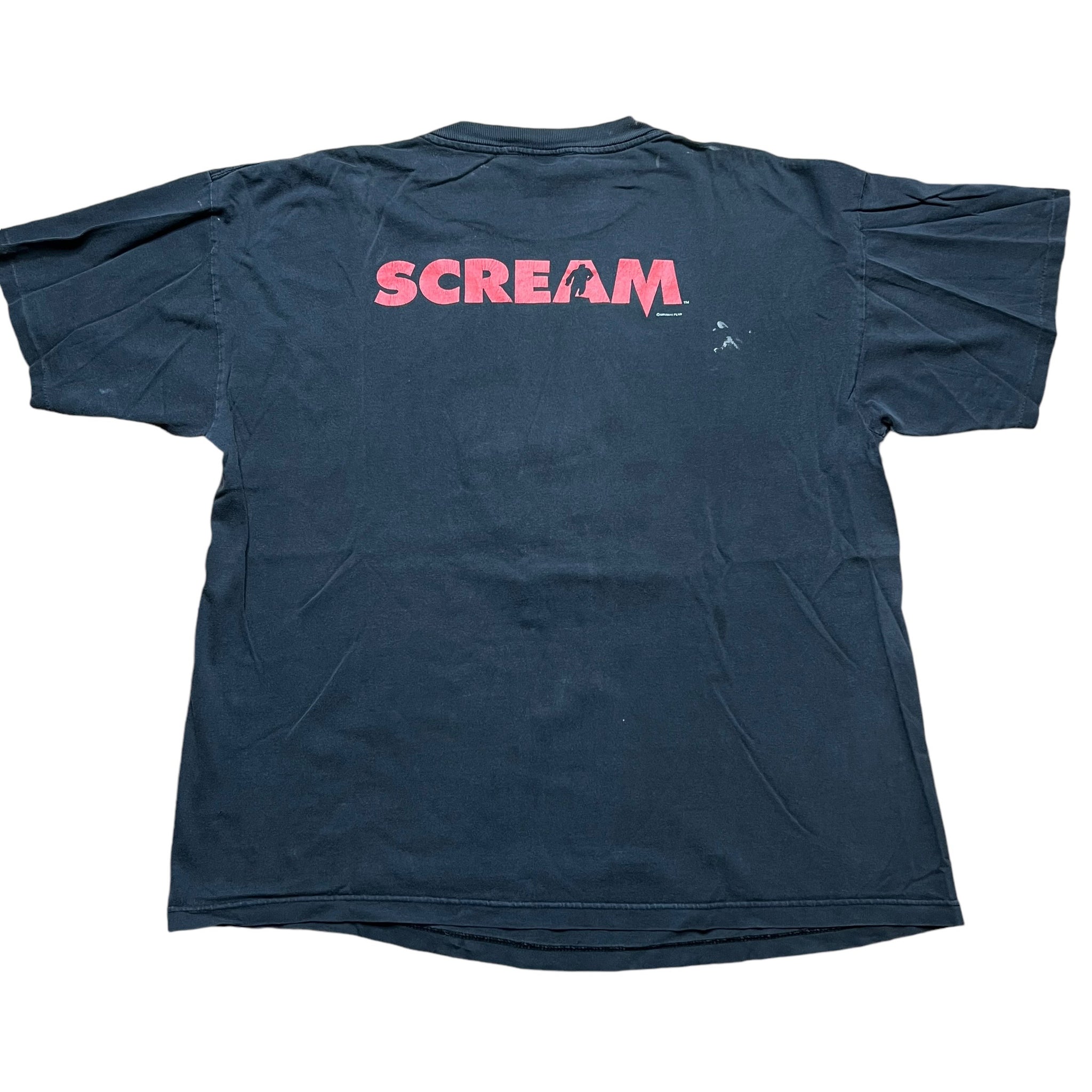 Vintage STANLEY DESANTIS Scream Film Promo T Shirt 90s Black 