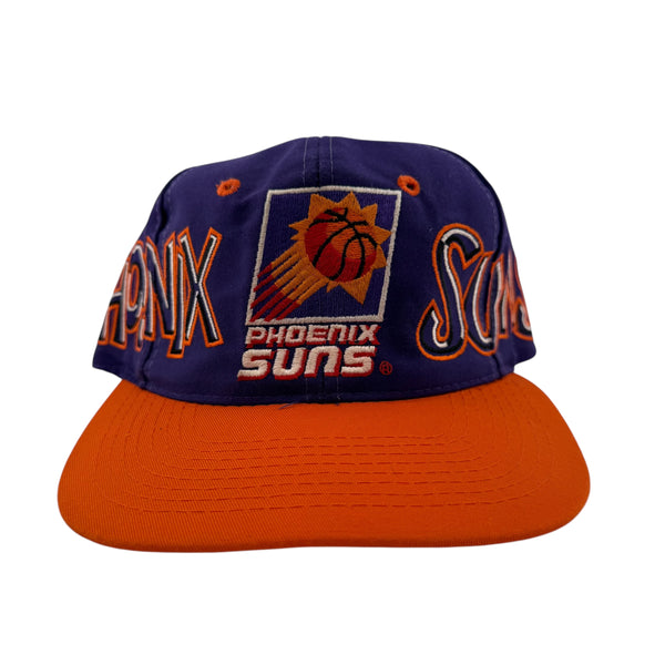 Vintage NBA Drew Pearson Phoenix Suns Graffiti Purple 90s Snapback Hat