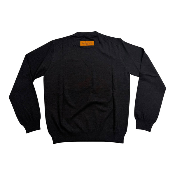 New Louis Vuitton Charcoal Grey Employee Sweater Size Medium