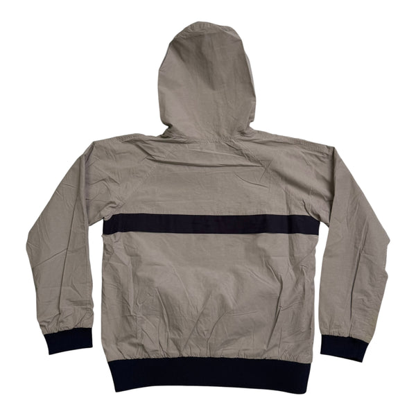 New Supreme Chest Stripe Pullover Windbreaker Jacket Grey Size X-Large