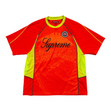 Load image into Gallery viewer, New Supreme Jacquard Soccer Jersey Orange Size Medium

