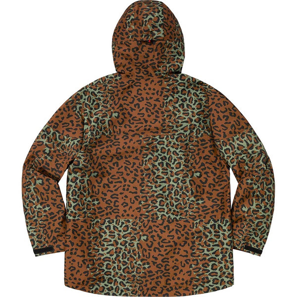 NEW Supreme Gore-Tex Taped Seam Jacket Leopard Sz Large
