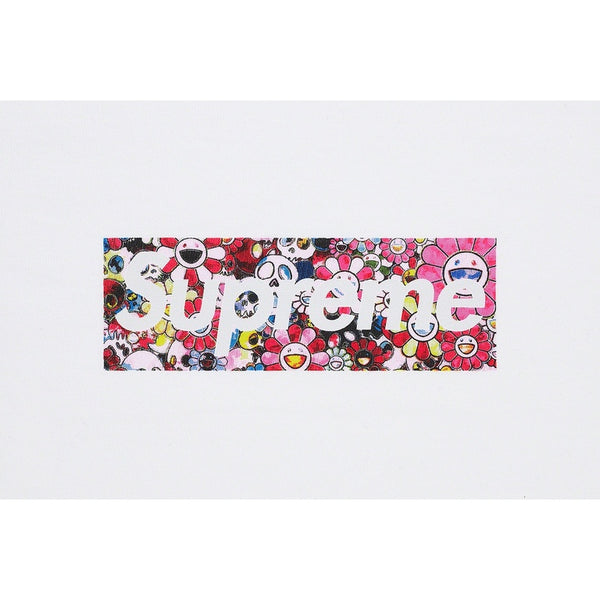 NEW Supreme Takashi Murakami COVID-19 Relief Box Logo Tee White Sz Large