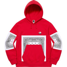 Load image into Gallery viewer, NEW Supreme The North Face Bandana Hooded Sweatshirt Red Sz XL
