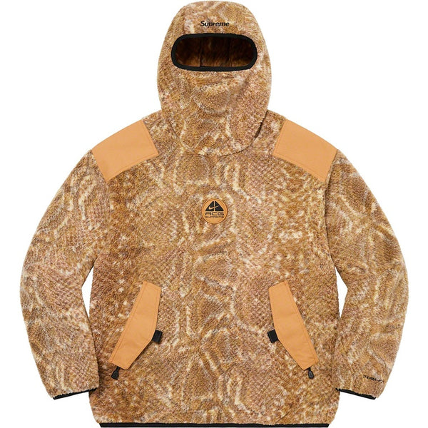 NEW Supreme Nike ACG Fleece Pullover Gold Snakeskin Sz Large