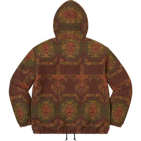 NEW Supreme Woven Hooded Jacket Rust Sz Large