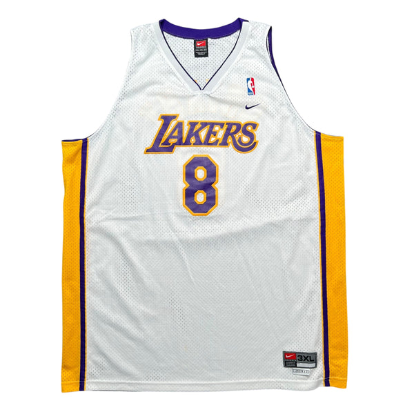 Vintage NIKE TEAM Los Angeles Lakers Kobe Bryant #8 2000s Swingman NBA Basketball Jersey 3XL