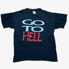 Load image into Gallery viewer, Vintage Q-TEES Clive Barker Presents Hellraiser III Hell on Earth Go to Hell 1992 Film Promo T Shirt 90s Black L
