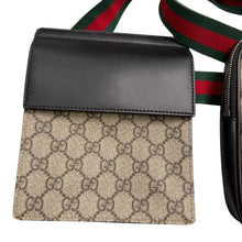 Load image into Gallery viewer, Gucci GG Supreme Web Double Belt Bag One Size
