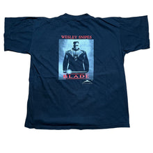 Load image into Gallery viewer, Vintage SUN FLAG Halloween H20: 20 Years Later Jamie Lee Curtis / Blade Wesley Snipes 1998 Film Promo T Shirt 90s Black L
