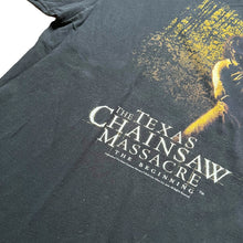 Load image into Gallery viewer, Vintage ANVIL The Texas Chainsaw Massacre The Beginning 2006 Film Promo T Shirt 2000s Black
