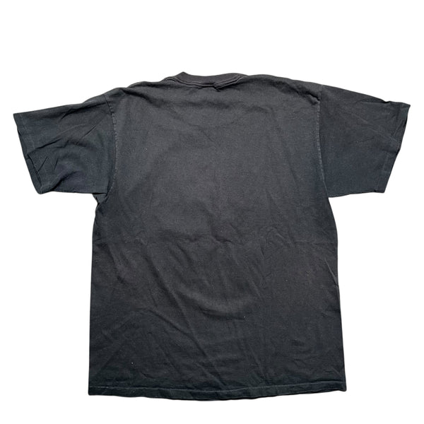 Vintage LOGO 7 Malcom X T Shirt 90s Black Large