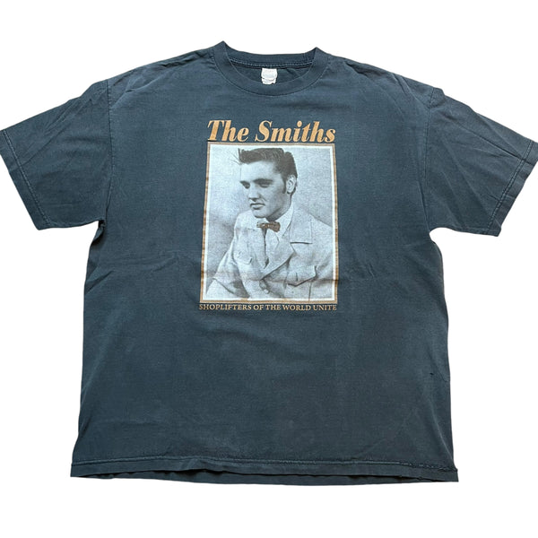 Vintage The Smiths Morrissey Shoplifters of the World Unite T Shirt 90s Black