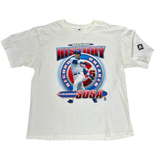 Load image into Gallery viewer, Vintage 1998 Sammy Sosa Chicago Cubs Starter Shirt Large
