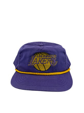 Load image into Gallery viewer, Vintage Los Angeles Lakers Rope Braid Snapback Hat 80s Purple
