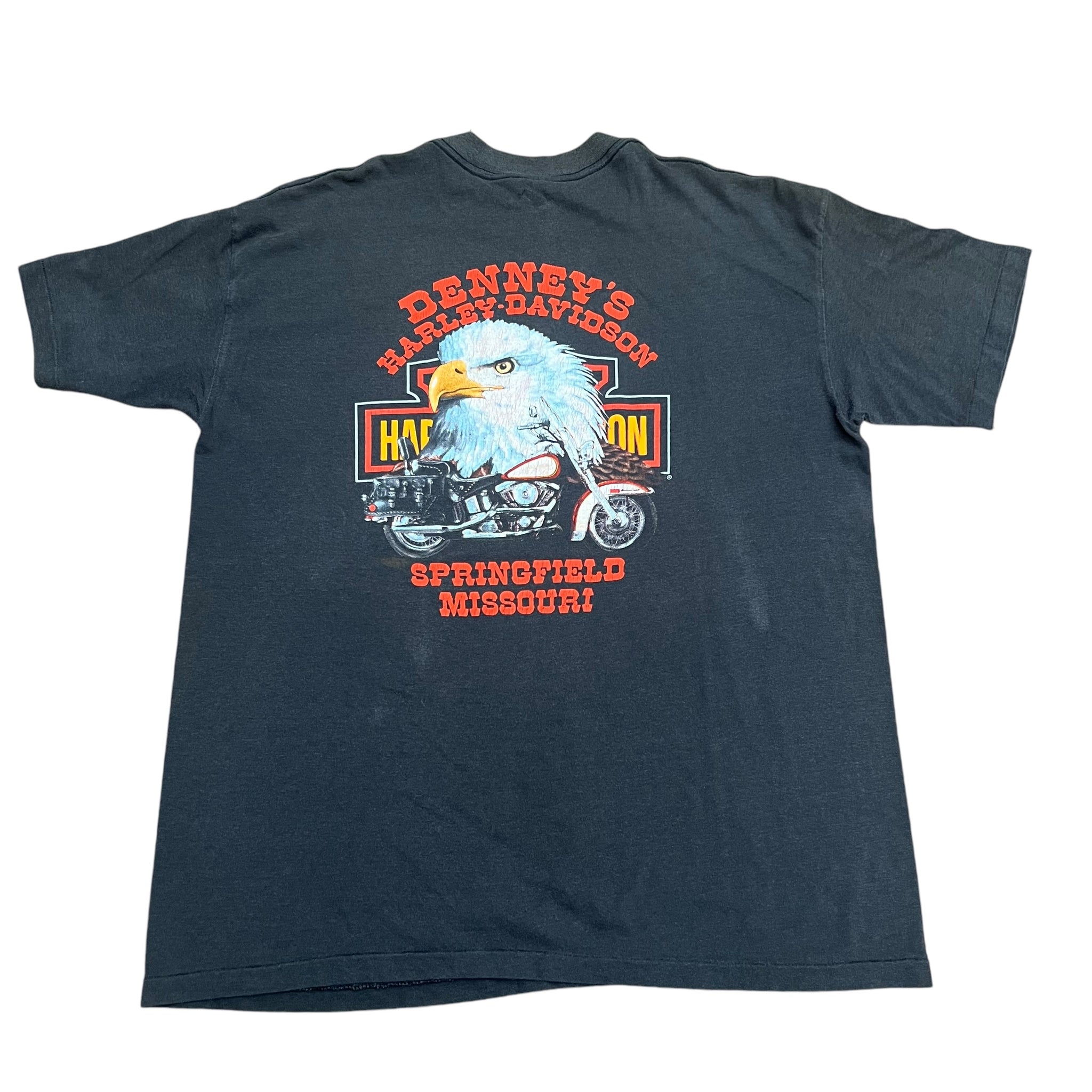 Vintage PLATINUM T'S Harley Davidson 3D Emblem American by Birth