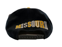Load image into Gallery viewer, Vintage G CAP Missouri Tigers Mizzou Paw Logo Snapback Hat 90s NWT Black Gold
