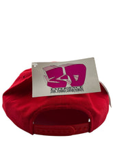 Load image into Gallery viewer, Vintage AMERICAN NEEDLE Wolverine X-Men Big Brim Logo Snapback Hat 90s Red
