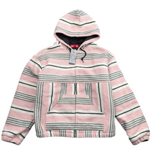 Load image into Gallery viewer, NEW Supreme Woven Stripe Hooded Jacket Pink Sz Small
