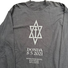 Load image into Gallery viewer, 2021 Yeezy DONDA 8/5/2021 Atlanta L/S Shirt Black
