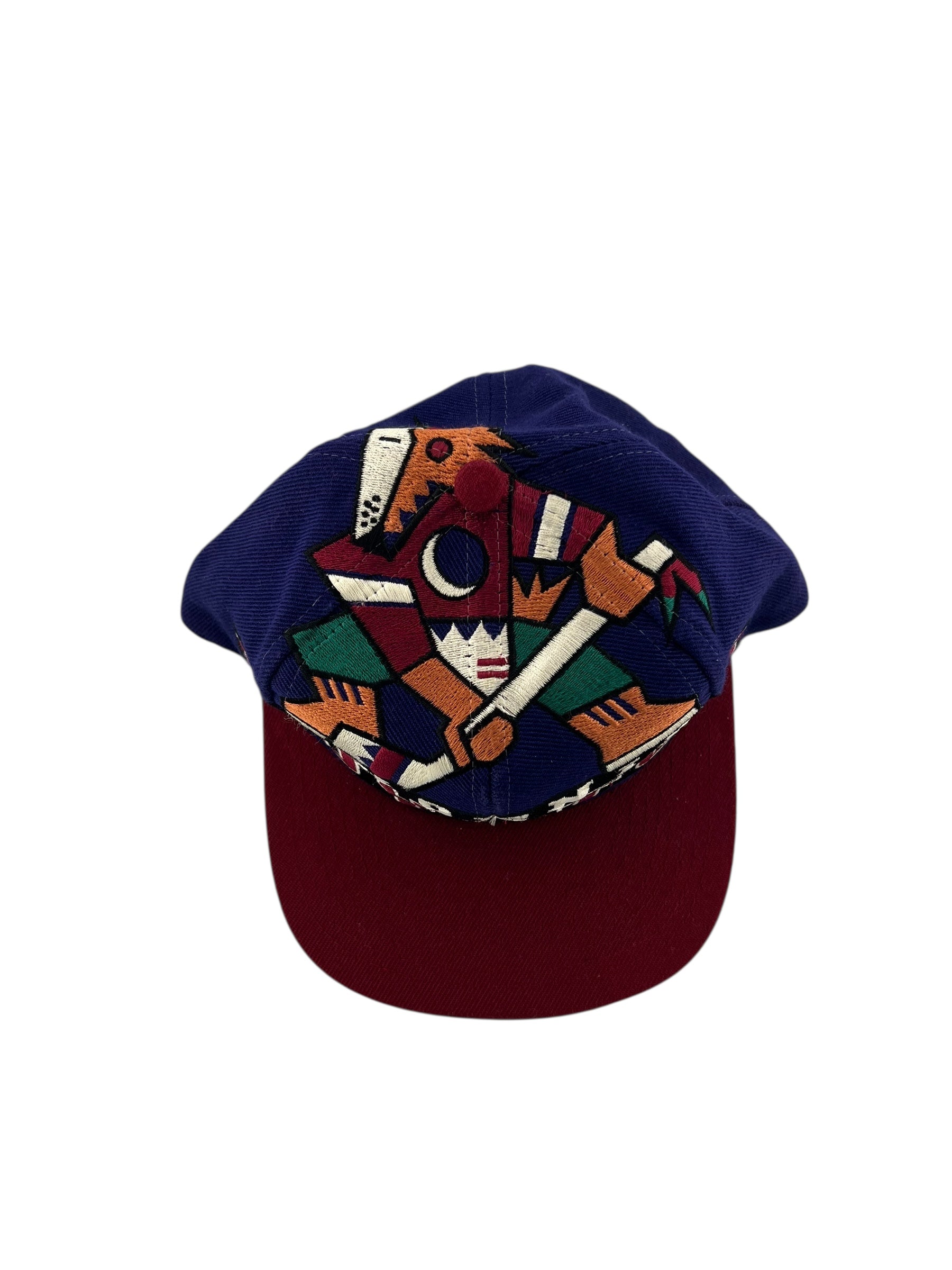 Vintage THE GAME Phoenix Coyotes Big Kachina Logo Snapback Hat 90s