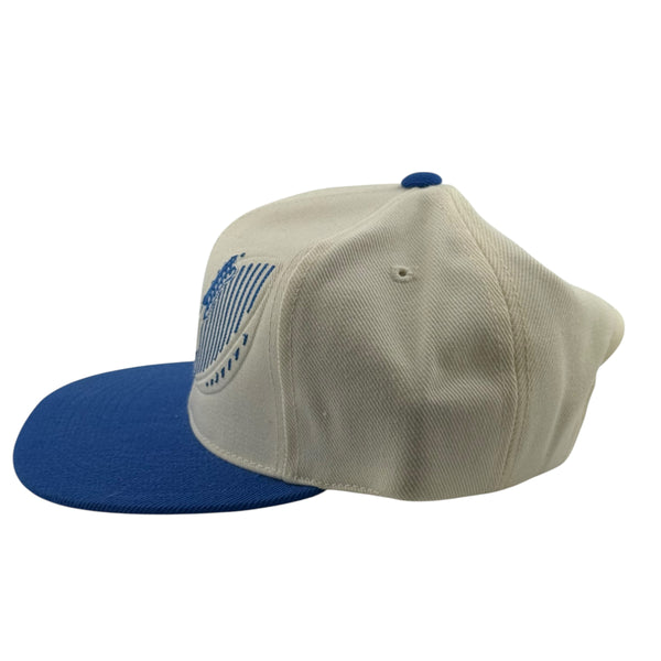 Vintage SPORTS SPECIALTIES Detroit Lions Football Pressure D Snapback Hat 90s Ivory Blue NOS