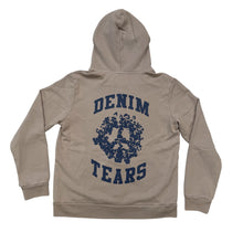 Load image into Gallery viewer, New Denim Tears Denim University Zip Hoodie Grey Size Medium
