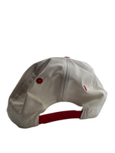 Load image into Gallery viewer, Vintage LOGO 7 Kansas City Chiefs Sharktooth Snapback Hat 90s White Red
