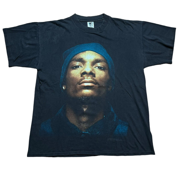 Vintage GEM Snoop Dogg Beware of Dogg Big Face Rap 1993 T Shirt 90s Black XL