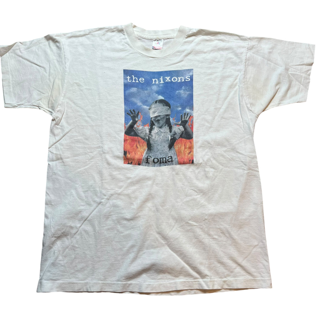 Vintage The Nixons Foma Album Tour T Shirt 90s White XL