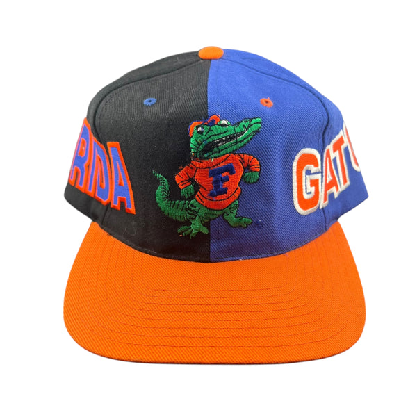 Vintage AMERICAN NEEDLE Florida Gators Wraparound Big Logo Snapback Hat 90s Multicolor