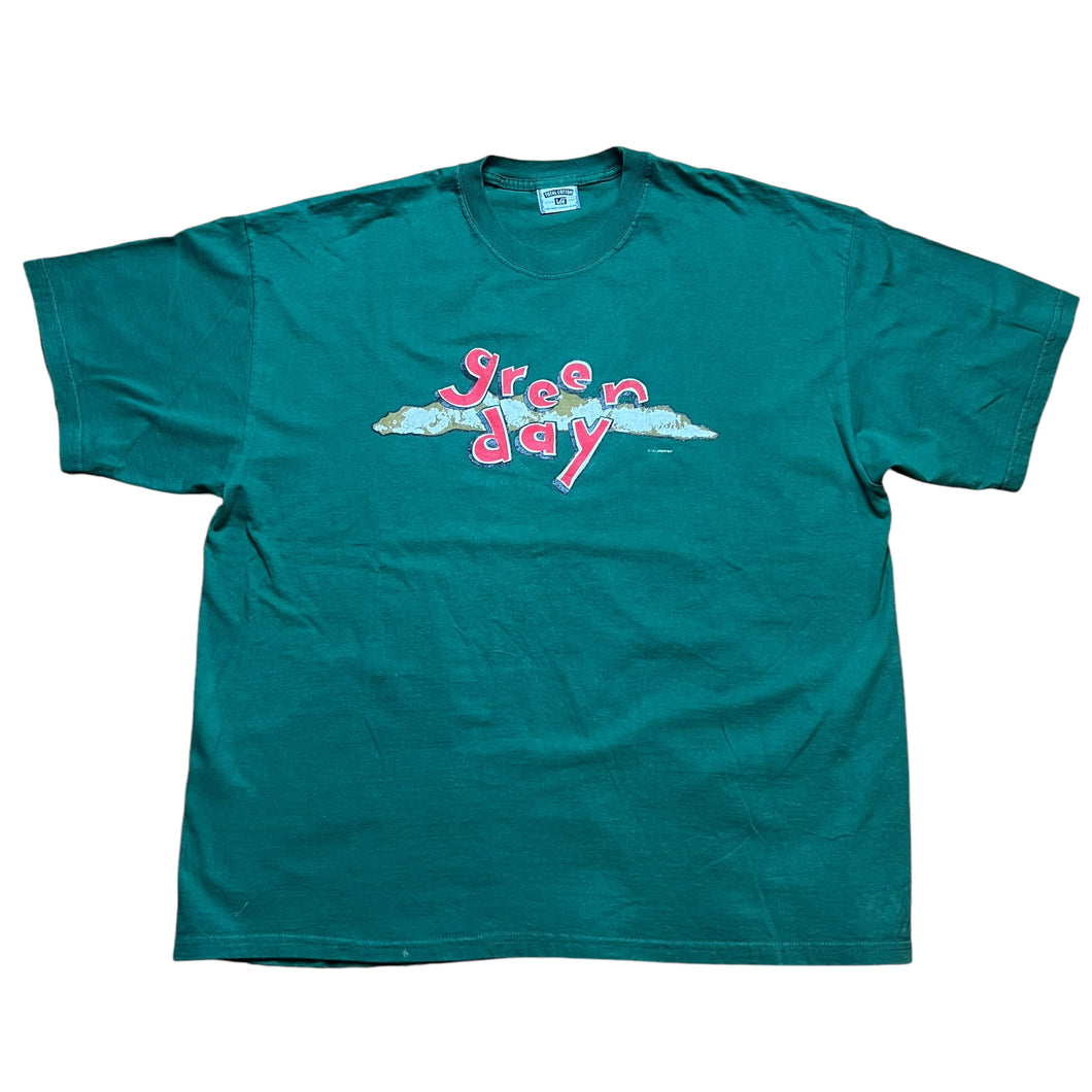 Vintage LEE Green Day Dookie Album T Shirt 90s Green 2XL