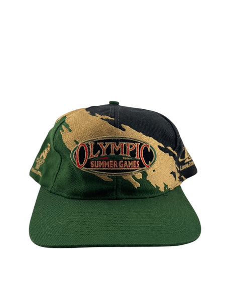 Vintage LOGO ATHLETIC 1996 Olympic Summer Games Splash Logo Snapback Hat 90s Multicolor
