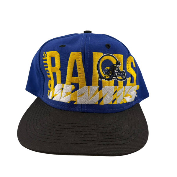 Vintage LOGO 7 St Louis Rams Snapback Hat 90s Multicolor