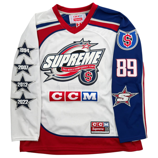 Supreme CCM All Stars Hockey Jersey White Sz Medium