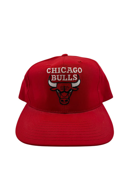 Vintage ANNCO Chicago Bulls Snapback Hat 90s Red