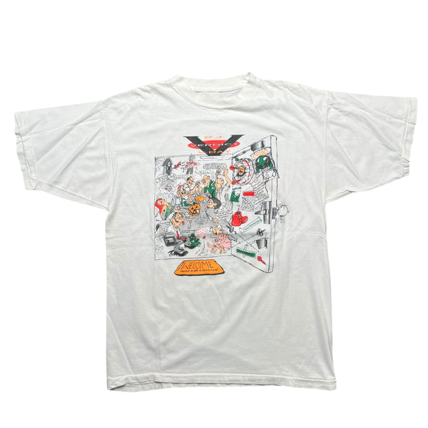 Vintage 90s OJ Simpson Verdict Day V Day Cartoon T Shirt
