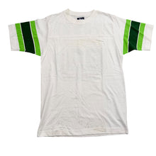 Load image into Gallery viewer, Vintage STUSSY 03 Green Football Shirt White Sz Small
