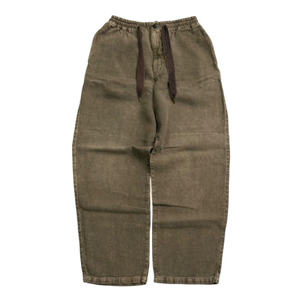 New Kapital Linen Dongoros Easy Baggy Pants Green Size 1