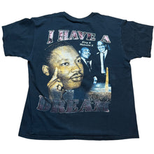 Load image into Gallery viewer, Vintage Martin Luther King Jr. MLK Malcolm X I Have A Dream Rap T Shirt 90s Black XL
