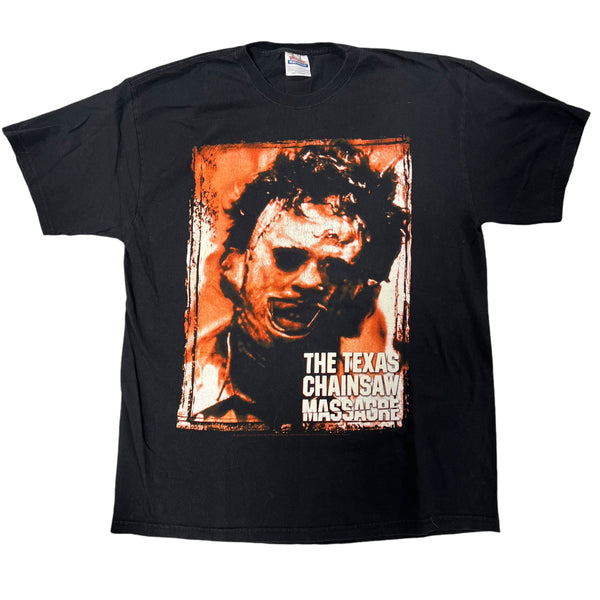 Vintage The Texas Chainsaw Massacre Leatherface 2005 Film Promo T Shirt 2000s Black XL