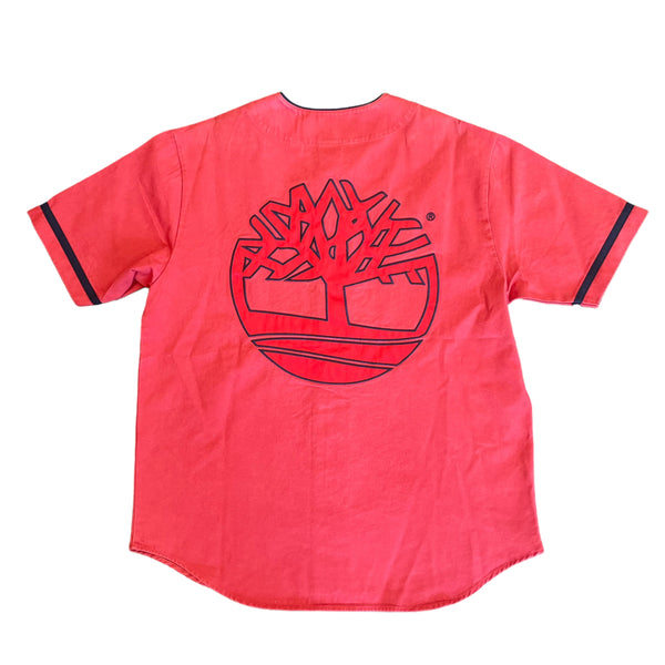 New SUPREME x TIMBERLAND Baseball Jersey SS23 Red M