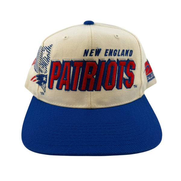 Vintage Sports Specialties New England Patriots Shadow White Two Tone 90s Snapback Hat
